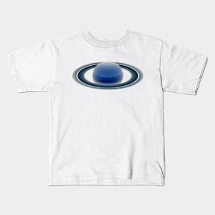 Blue Saturn Kids T-Shirt